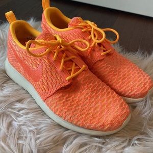 Nike Roshe Pink and Yellow Sneakers